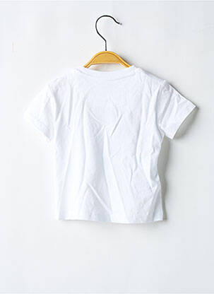 Sous-pull col rond manches courtes blanc MAYORAL garçon
