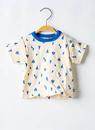 T-shirt coupe droite manches courtes beige PETIT BATEAU garcon