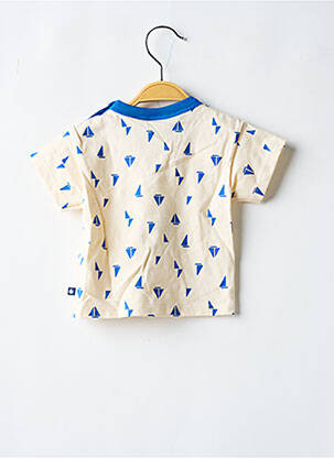 T-shirt imprimé fantaisie manches courtes beige PETIT BATEAU garçon