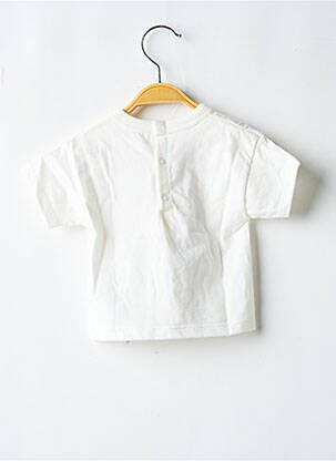 T-shirt coupe droite manches courtes blanc PETIT BATEAU fille