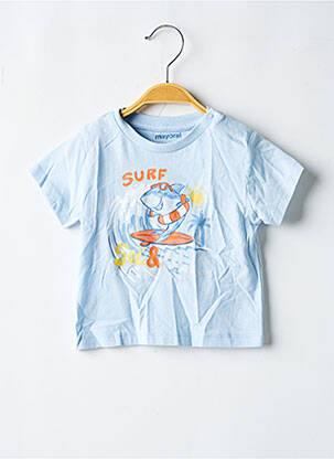 T-shirt coupe droite manches courtes bleu MAYORAL garçon