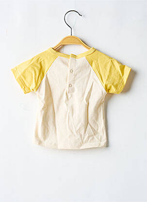 T-shirt coupe droite manches courtes jaune PETIT BATEAU garçon