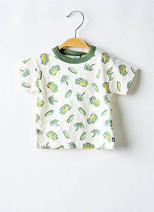 T-shirt imprimé fantaisie manches courtes blanc PETIT BATEAU garçon