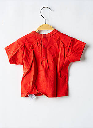 T-shirt coupe droite manches courtes rouge PETIT BATEAU garçon