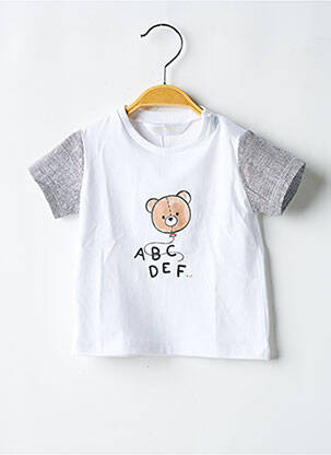 T-shirt coupe droite manches courtes blanc MAYORAL fille