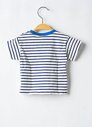 T-shirt coupe droite manches courtes bleu PETIT BATEAU garçon