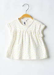 Top blanc PETIT BATEAU pour fille seconde vue