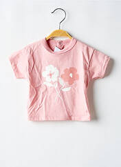 T-shirt rose PETIT BATEAU pour fille seconde vue