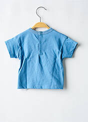T-shirt bleu PETIT BATEAU pour garçon seconde vue