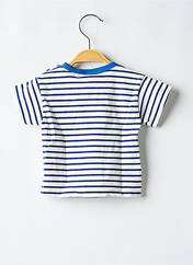 T-shirt bleu PETIT BATEAU pour garçon seconde vue
