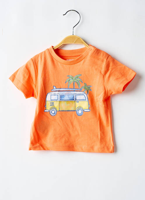 T-shirt coupe droite manches courtes orange MAYORAL fille