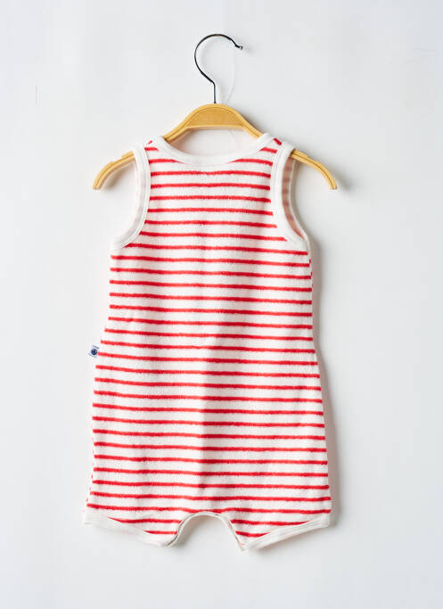 Combishort rouge PETIT BATEAU pour enfant