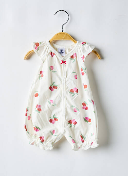 Combishort blanc PETIT BATEAU pour fille