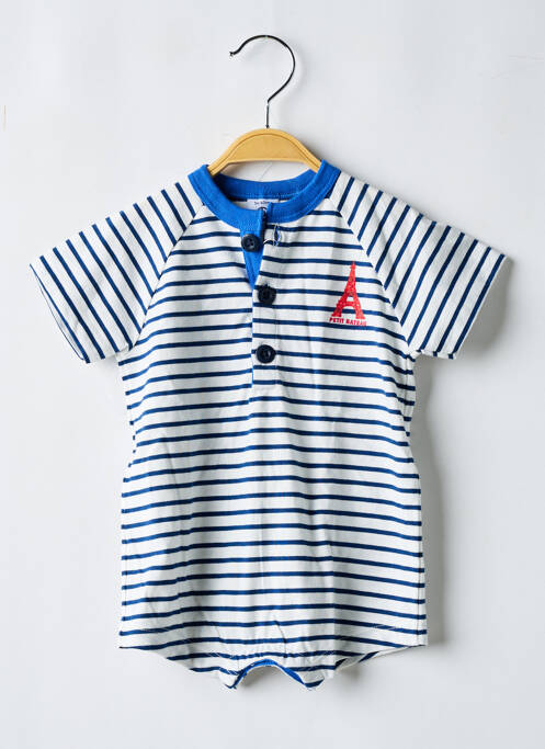 Combishort bleu PETIT BATEAU pour garçon