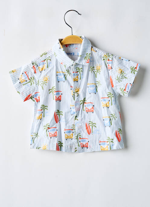 Chemise manches courtes bleu MAYORAL pour garçon