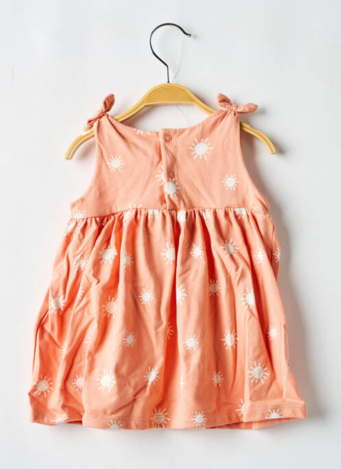 Robe mi-longue orange PETIT BATEAU pour fille