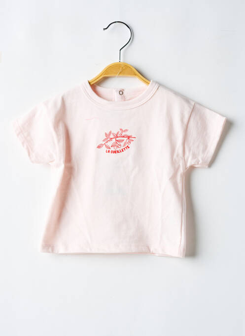 T-shirt rose PETIT BATEAU pour fille