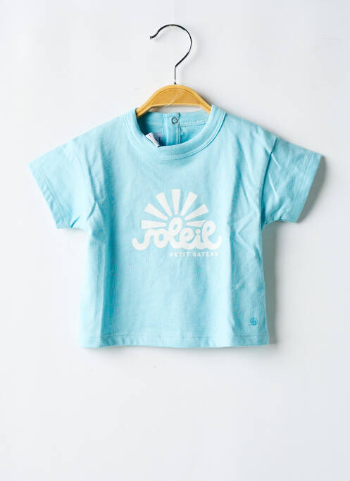 T-shirt bleu PETIT BATEAU pour garçon