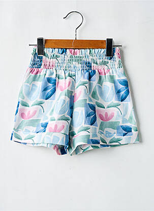 Short coupe droite taille élastique bleu MAYORAL fille