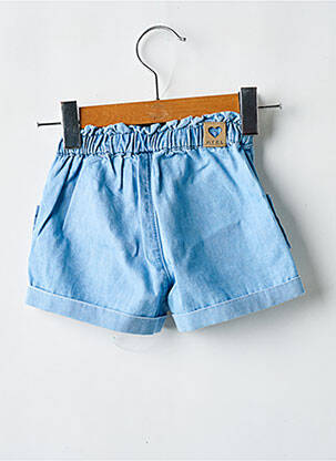Short tissage denim taille élastique bleu MAYORAL fille