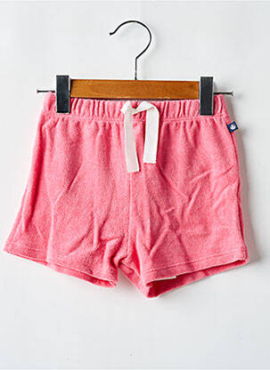 Short fermeture liens à nouer taille élastique rose PETIT BATEAU fille