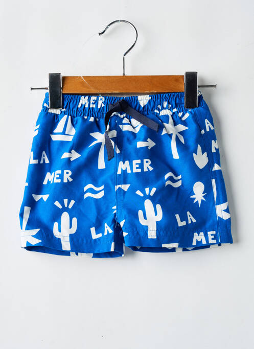 Short de bain bleu PETIT BATEAU pour garçon