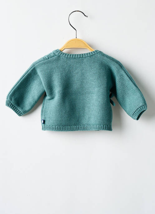 Gilet manches longues vert PETIT BATEAU enfant