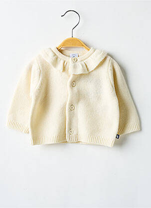 Gilet manches longues stretch beige PETIT BATEAU enfant