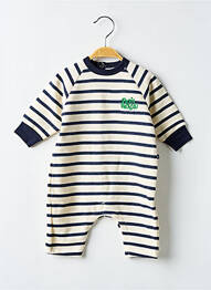 Combi-pantalon manches longues manches longues bleu PETIT BATEAU garcon