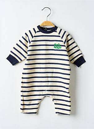 Combi-pantalon manches longues manches longues bleu PETIT BATEAU garcon