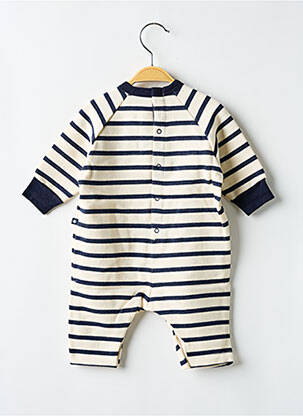 Combi-pantalon manches longues manches longues bleu PETIT BATEAU garcon