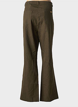 Pantalon droit stretch taille normale marron FRANK WALDER femme