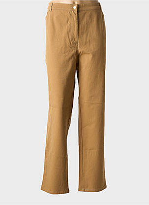 Pantalon droit stretch taille normale marron GARDEUR femme