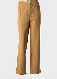Pantalon droit stretch taille normale marron GARDEUR femme