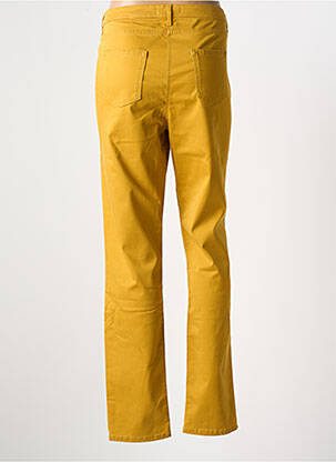 Pantalon droit stretch taille normale jaune BETTY BARCLAY femme