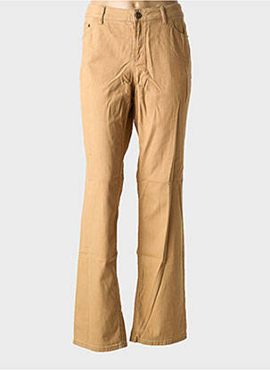 Pantalon droit stretch taille normale beige BASLER femme