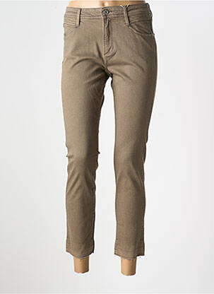 Jeans coupe slim stretch taille normale vert S.OLIVER femme