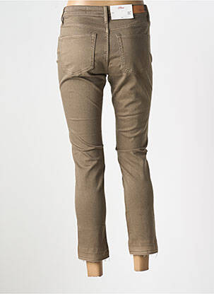 Jeans coupe slim stretch taille normale vert S.OLIVER femme