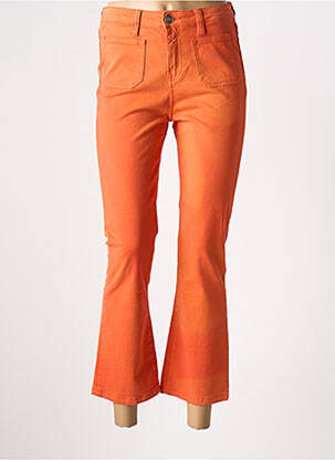 Pantalon 7/8 stretch taille normale orange ISLOW femme
