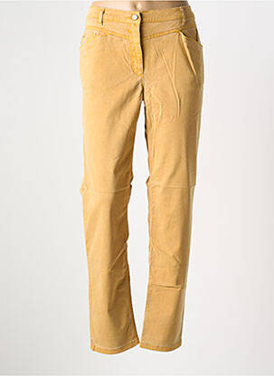 Pantalon droit stretch taille normale jaune BETTY BARCLAY femme