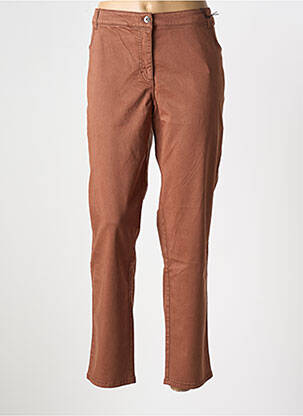 Pantalon droit stretch taille normale marron BETTY BARCLAY femme