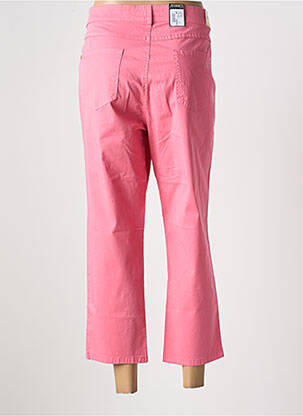 Pantalon droit stretch taille normale rose ZERRES femme