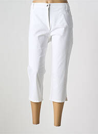 Pantacourt stretch taille normale blanc BETTY BARCLAY femme