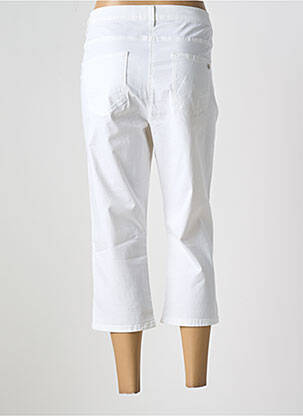 Pantacourt stretch taille normale blanc BETTY BARCLAY femme