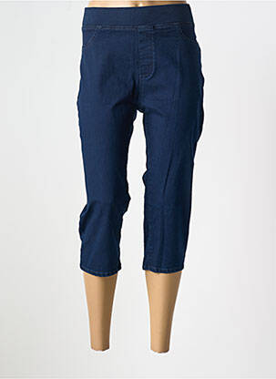 Pantacourt stretch taille normale bleu KANOPE femme