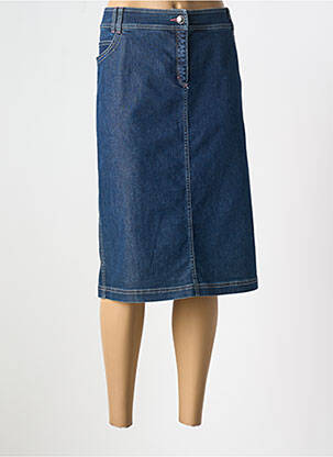 Jupe mi-longue bleu RABE pour femme