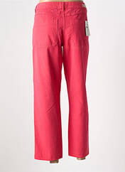Pantalon droit rose FIVE pour femme seconde vue