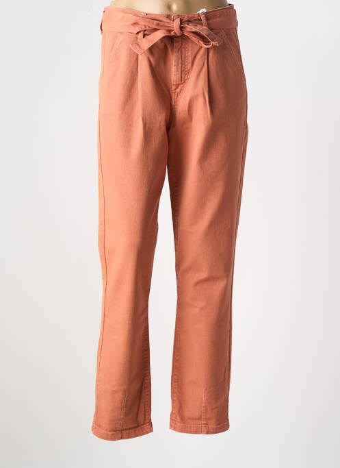 Jeans coupe droite orange KANOPE pour femme