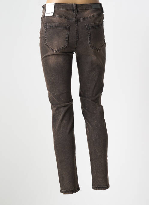 Jeans coupe slim gris TAIFUN pour femme