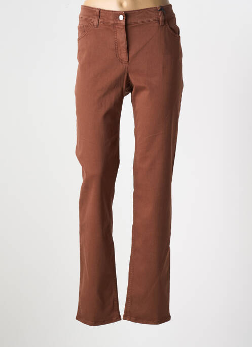 Jeans coupe slim marron GERRY WEBER pour femme